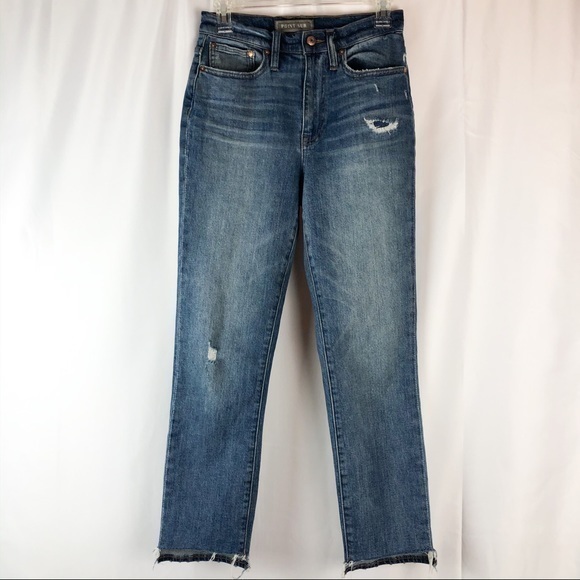 Point Sur Denim Size 24 Step Hem Straight Leg Jean